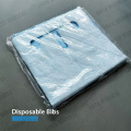 Babero dental desechable con corbata