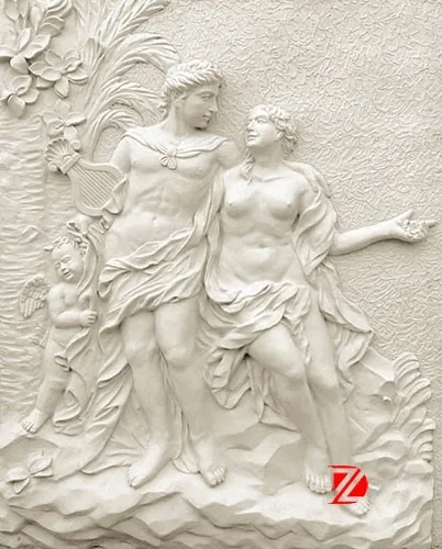 Nude lover wall sculpture