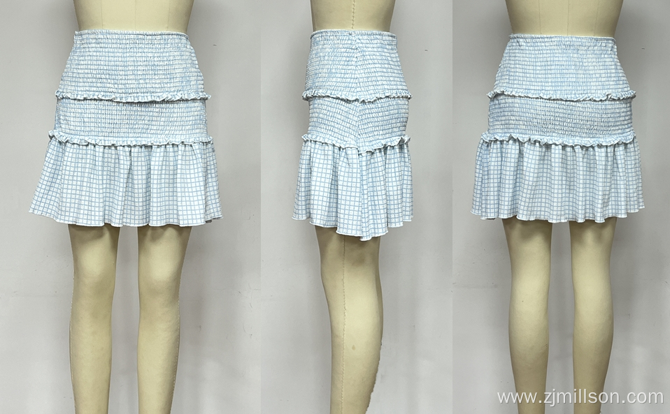 Gingham Mini Skirt