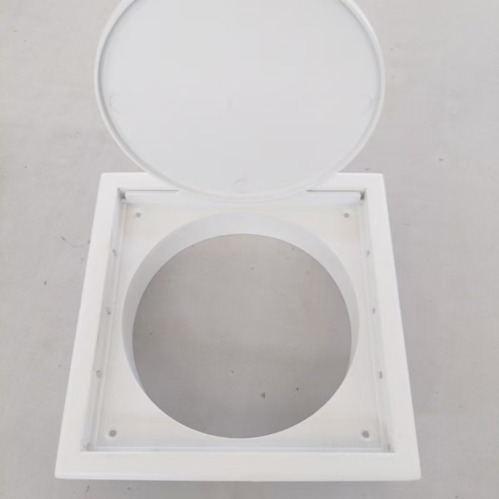 Ventilasi pembuangan penutup hujan dinding eksterior ABS