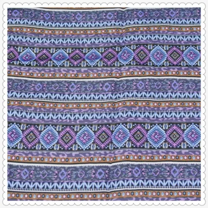 Soft 100 poly national style geometric figure fabric for dress