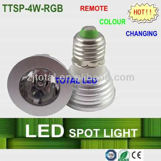 FOCOS LED,4W RGB LED LIGHT,CE ROHS,HANGZHOU FACTORY,REMOTE