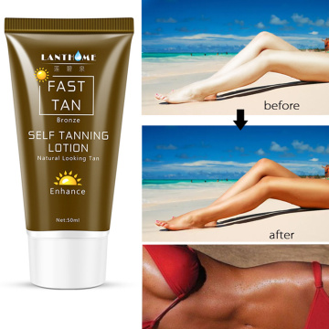 Self-sun tanning lotion body natural bronzer tanning lotion moisturizer for body and facial skin 50ml