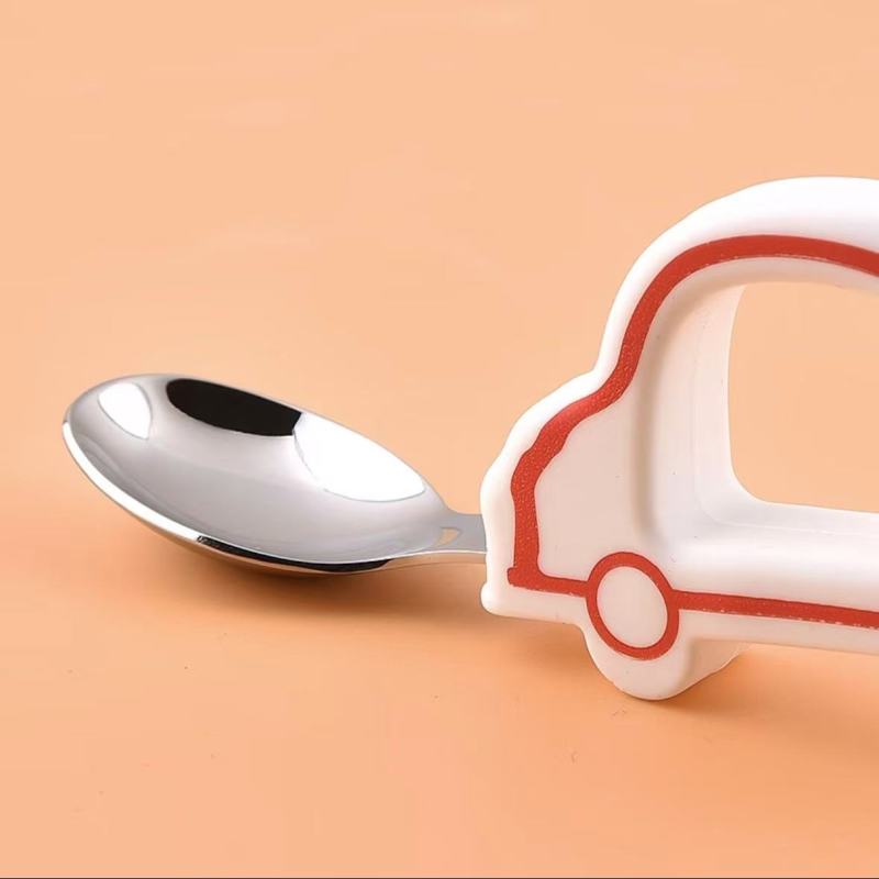 Sturdy Toddler Tableware with Car-Shaped Handles