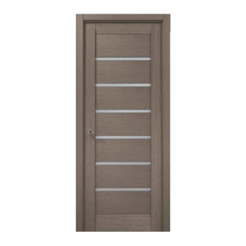 Modern Glass and Wood Interior Door with Durable Steel and Polymer Options