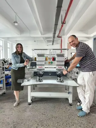 Two-Head Portable QM-1202/QM-1502 Cap Embroidery Machine - New & Used Conditions Available