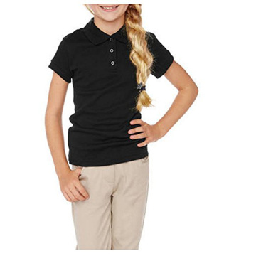 Kids School Uniform Design Short Sleeve Polo Shirt