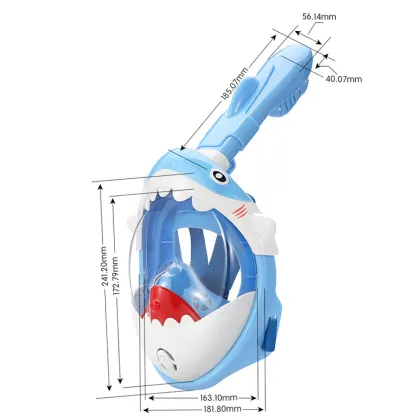 Scuba Diving Mask for Kids Full Face HD Anti Fog Anti-Leak Swimming Masks Children Snorkel Diving Masks Underwater Snorkel Masks