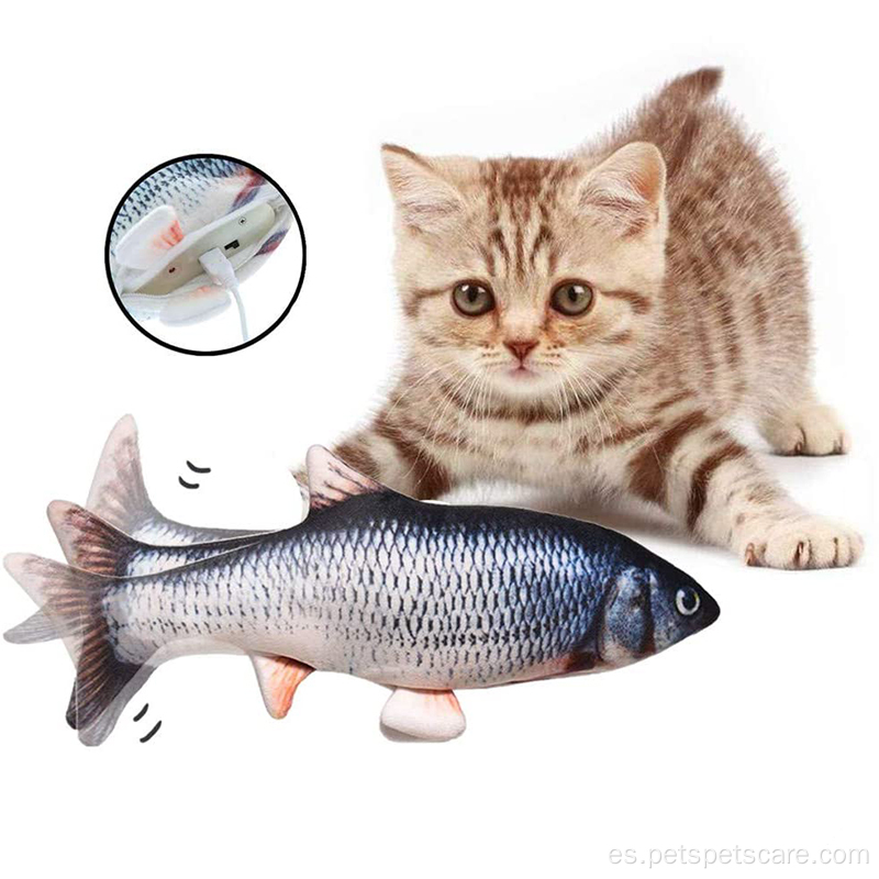 Simulación más reciente Simulación de muñecas eléctricas Juguetes de gato de pescado