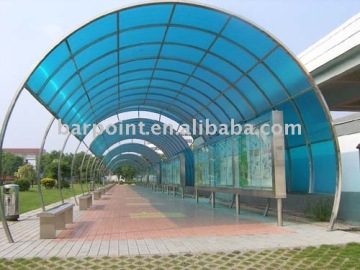 Polycarbonate roofing for garden