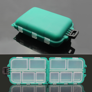 Weihai -Fabrikverkäufe: wasserdichte Mini -Angelbox mit multifunktionalem Zubehör