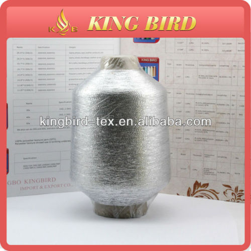 china silver metallic knitting yarn