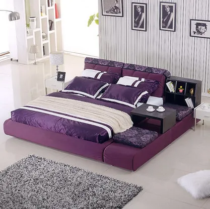 Korean style modern bed designs B012