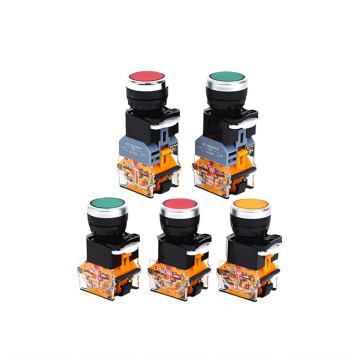 LA38-11ZS Emergency Stop Self-Locking Push Button Switch 22mm 220V Plastic