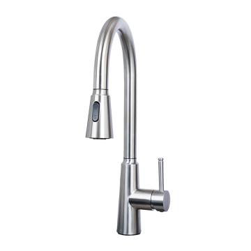 Factory Direct OEM Contemporary Pull Down European 304 Stainless Steel Kitchen Faucet