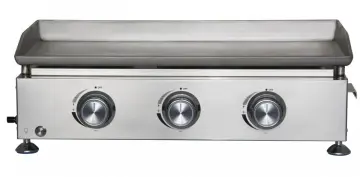 3 Burner Stainless Steel Tabletop Griddle Grill