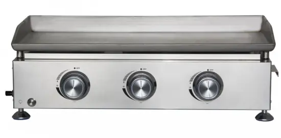 3 Burner Stainless Steel Tabletop Griddle Grill