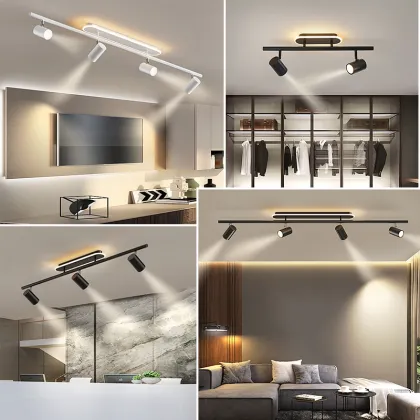 Modern Living Room LED Track Lighting with Spotlights