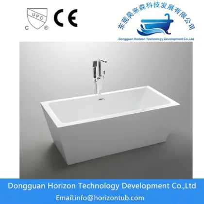 Rectangular acrylic freestanding baths