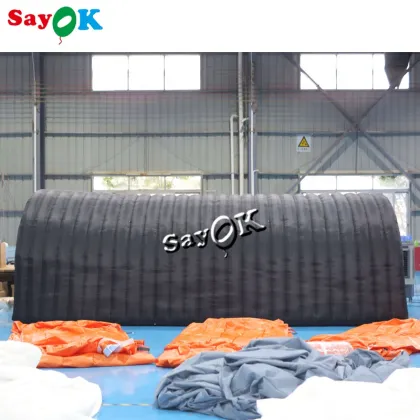 Commercial Outdoor Event: Inflatable Sport Tent & Advertising Tunnel Tent Rental