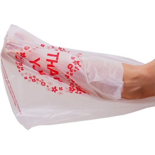 Sturdy Reusable Thank You T-Shirt Plastic Grocery Packing Shopping Bags