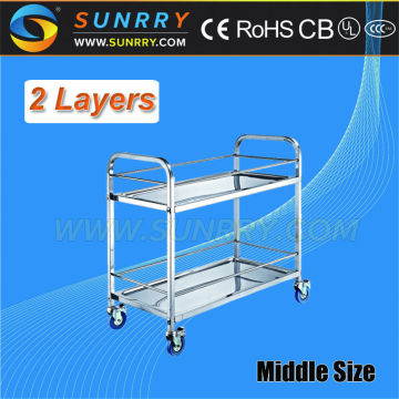 Hot Sales Hotel Trolley Room Service Cart Equipment And Mobile Cart With Wheels
