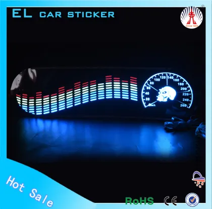 EL car sticker/car logo signs car windshield sticker lowest price el car sticker
