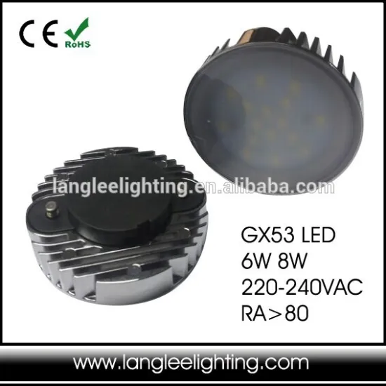 4W 5W 6W 8W Reccessed Ceiling Light GX53 220-240VAC