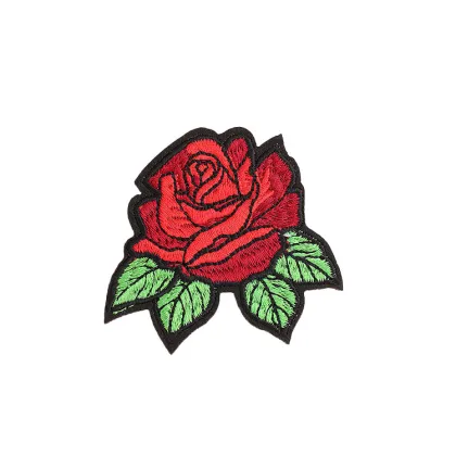 Wholesale Multicolor Glam Embroidered Rose Patches