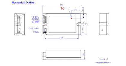 Inventronics 120W 16V DALI-2 Bus LED Driver Power Supply
