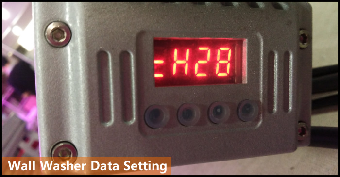 wall washer address setting