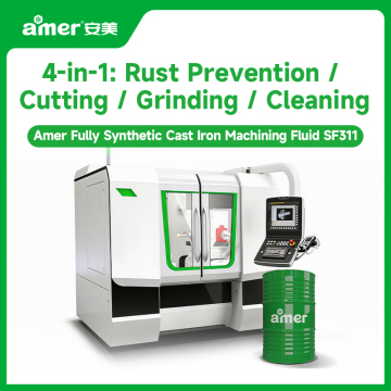 Fully Synthetic Rust-Inhibiting Cutting Fluid For Grinding, Rough Machining & Precision Machining of Cast Iron and Carbon Steel