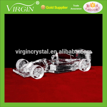 Wholesale crystal Go kart model for desktop decoration and kids gift