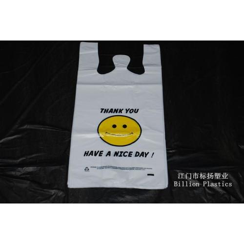 Good Quality HDPE Gusset Plastic Roll T-Shirt Bag Used in Supermarket and Storage