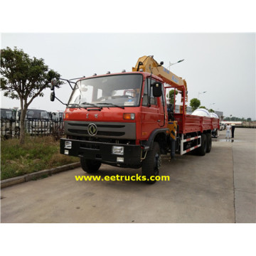 Dongfeng 12 Wheeler 10T Camions à grue hydraulique