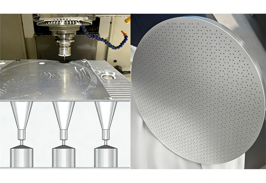 Semiconductor Gas Distribution Pad Fabrication