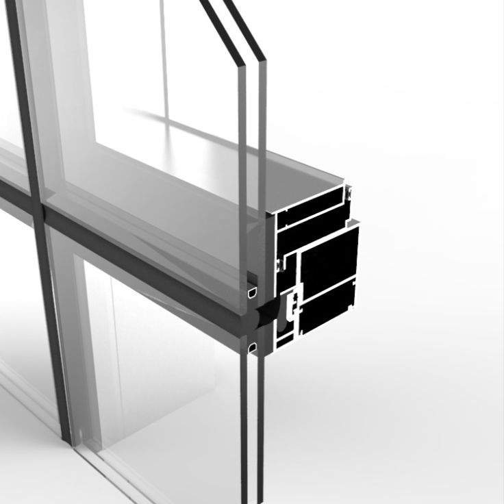 oefas custom glazed curtain wall