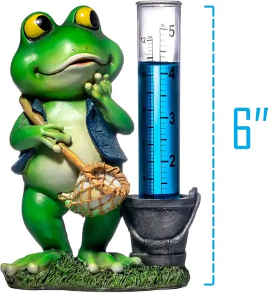 Simply Hue Cute and Mischievous Frog Rain Guage