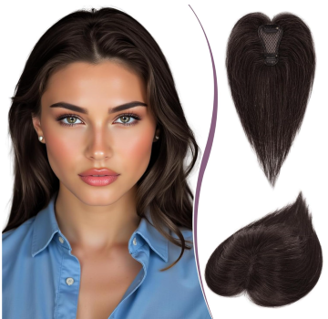 Lightweight Human Hair Toppers for Women