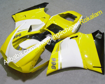 Набор обтекателей Cowling Cowling для Ducati 996/748/916 (1996-2002) - желтый/белый/черный