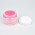 Heet verkopen professionele 30 ml 50 ml plastic PP dubbele wand transparante roze cosmetica crème glazen flessen en potten