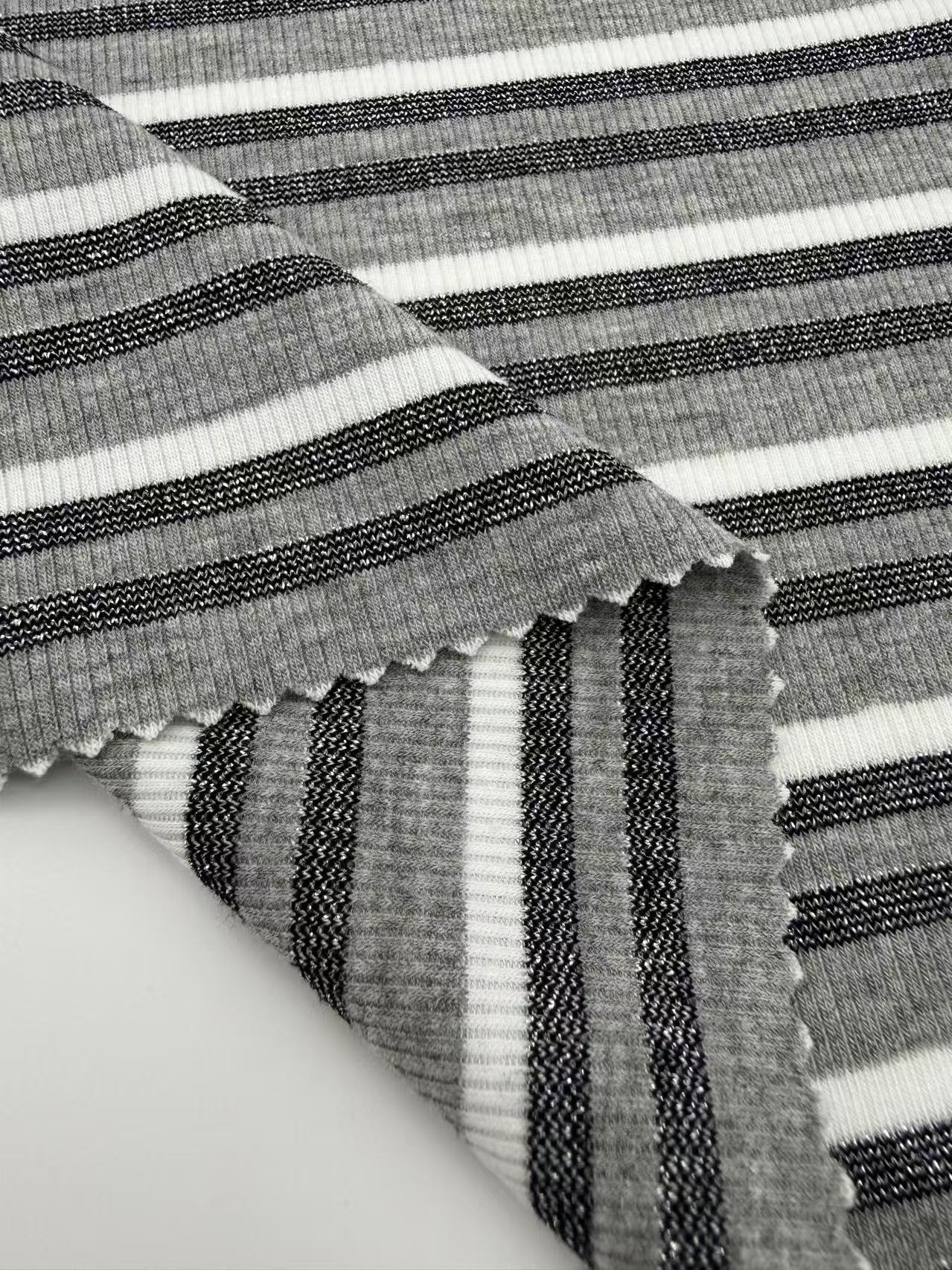 Lurex Knitted Rib