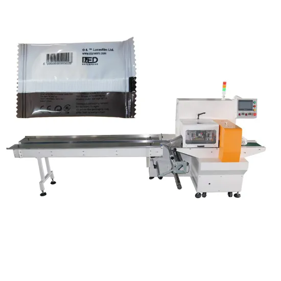 high-speed courier bag cutting and packing machine
