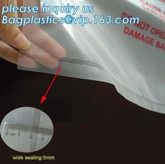 polythene LDPE clear danger warning asbestos disposal bags, Deposioble Asbestos Trash Bags