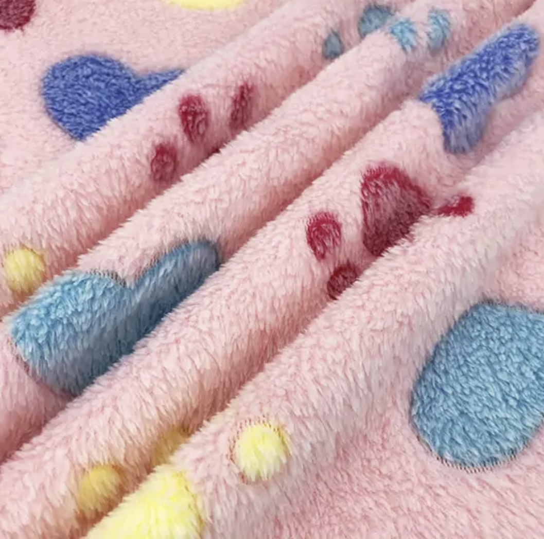 love animal foot coral fleece