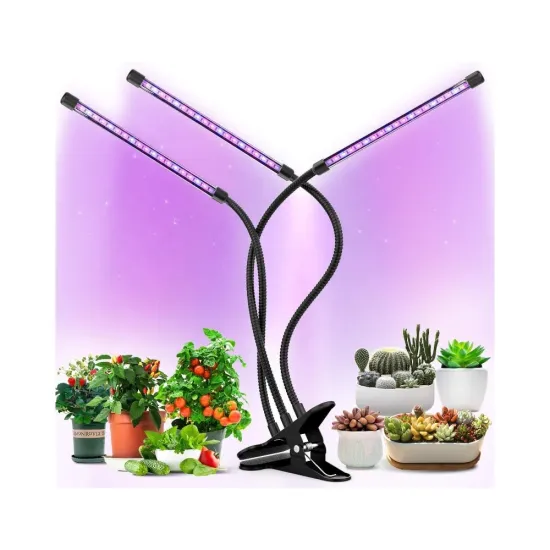 3-Head USB Full Spectrum Clip LED Grow Light for Plant Growth