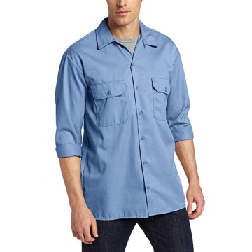 Top 2019 Fashionable Men's Long-Sleeve Work Shirts for Uniforms