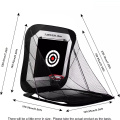 Ayuda de entrenamiento plegable con red de golf con retorno automático de pelota