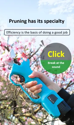 Cordless battery powered pruner shears electric