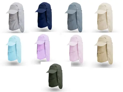 Outdoor Sun Protection Fishing Hat With Neck Flap